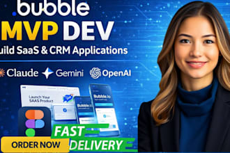 build bubble io saas mvp website bubble app developer bubble API ai automation