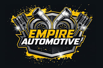 design luxury automotive logo for garage or workshop