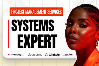 setup clickup, asana, monday com workflow automation and zapier integration