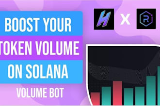 develop solana volume bot, crypto arbitrage bot, market maker bot