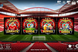 develop custom iptv app for android TV firestick and smart TV, samsung tv 3dlogo