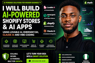 lovable ai,emergent sh,claude,shopify ai,vibe coding,ai saas,mvp app development