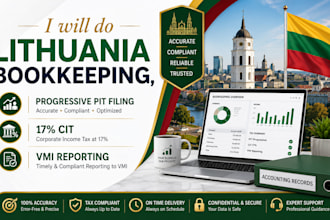 do lithuania bookkeeping, progressive pit filing, 17percent cit, vmi reporting