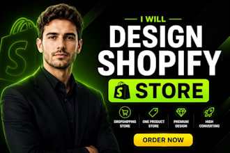 create a modern shopify and dropshipping store