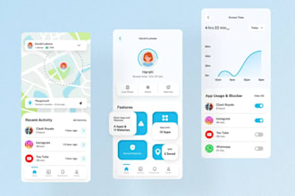 build ai parental control app,school monitoring app, online activities track app