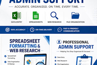 do excel data, spreadsheet formatting and web research