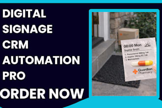 setup digital signage crm