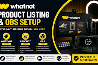 whatnot products listing, whatnot product live show whatnot marketing and SEO