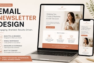 design canva email newsletter template design for your email marketing