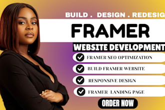 design framer website, framer landing page, framer redesign SEO