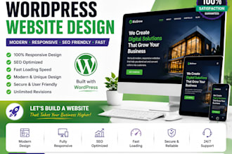 design and redsign modern SEO responsive wordpress website for business ionos