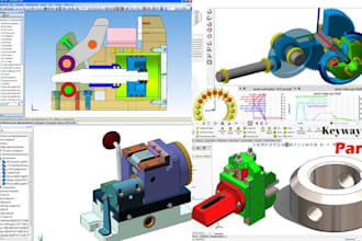 mechanical parametric solidworks 3d cad modeling product design for ansys print