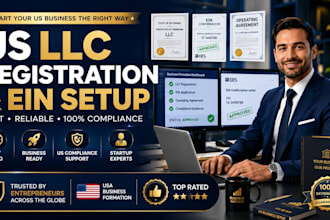 register your llc, obtain ein, and help start your US business