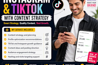 grow your instagram and tiktok with content strategy