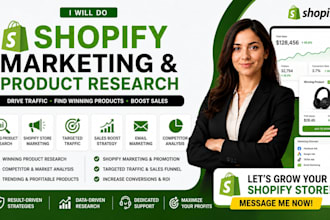 do shopify marketing product research and shopify promotion