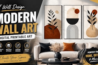do minimalist wall art corporate mural design