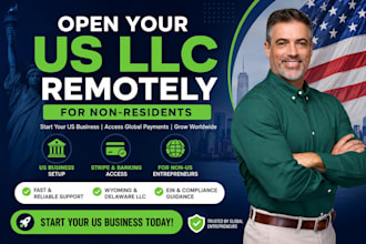 form your US llc for non residents to access global payments