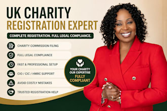 make an application for registration for a UK charity with charity commission