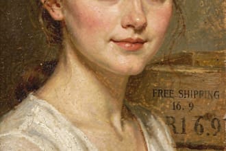 paint a real oil portrait with free shipping