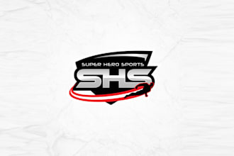 design super hero sports leagues logo