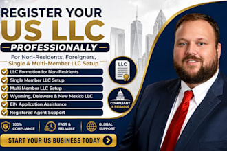 register US llc for non residents, foreigners, single and multi member llc setup