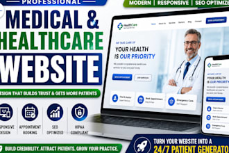 design medical, healthcare, clinic, doctor website in wordpress