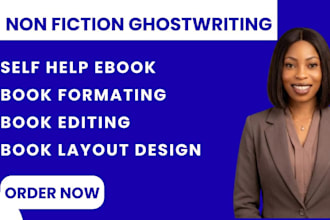 write self help ebook, self help book, ghostwriter, amazon KDP book writer