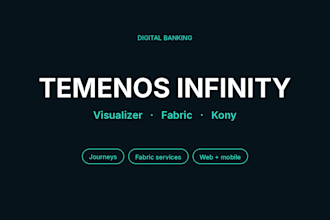 customize temenos infinity visualizer fabric and kony