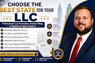 help you choose the best state for your llc, file articles and registered agent
