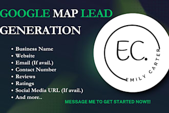 scrape google map for lead generation, b2b data extraction, email list building