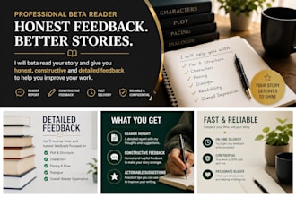 beta read your story with honest feedback