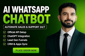 build ai whatsapp chatbot automation with whatsapp business API setup