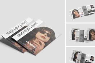design fashion lookbook catalog for clothing jewelry wholesale, retail business