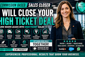 commission based sales representative  high ticket sales closer