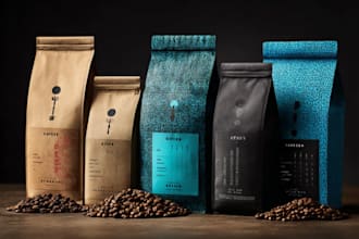 do label and packaging design pouch design food packaging coffee bag