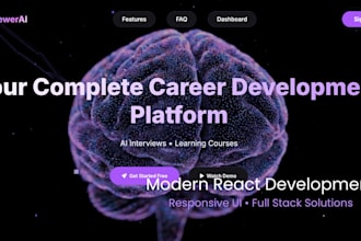 build a modern responsive react website