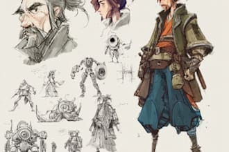 create fantasy concept art for your story