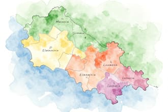 do custom watercolor wedding map
