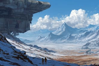 make  original sci fi concept art for game or movie