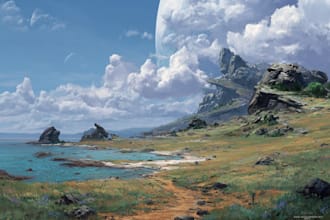 do commission, fantasy or sci fi charater concept art illustration