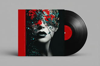 design album cover or music cover artwork