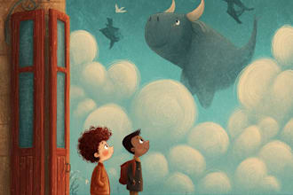 design children story book illustrations and covers