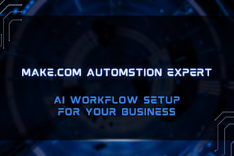 set up makecom automation and ai workflow for business