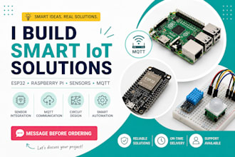 develop esp32 raspberry pi iot projects with sensors and mqtt