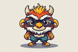 create professional gaming character mascot and oc character for you