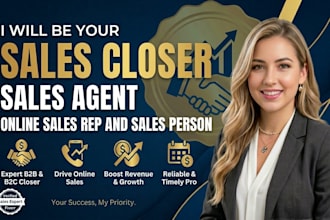 sales closer sales rep online sales sales agent and sales person
