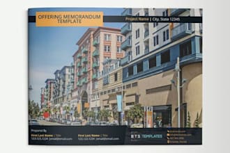 design real estate commercial offering memorandum digital summary prospectus