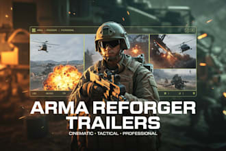 produce cinematic arma reforger trailers and promos