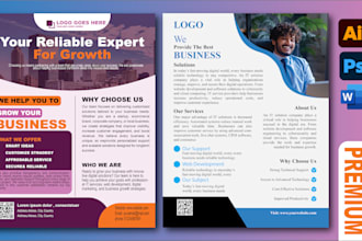 create awesome flyer and invoice design