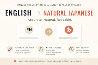 translate english to natural japanese